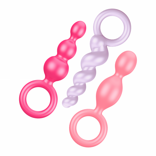Набор анальных пробок "Satisfyer Plugs" разноцветные