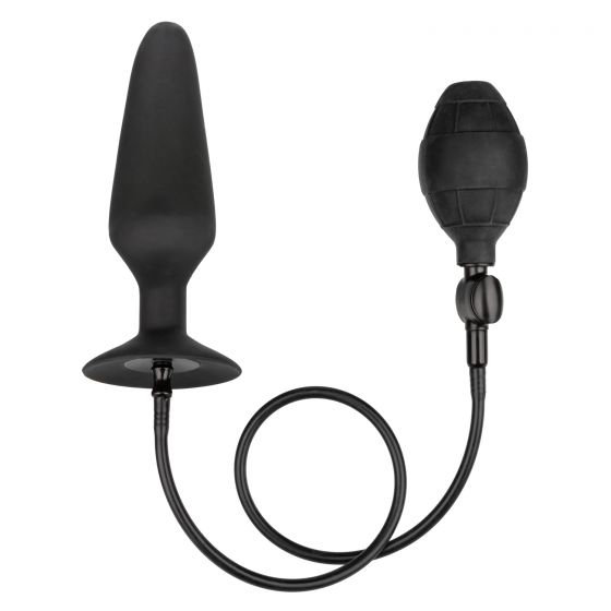 Пробка с увеличением объема "Inflatable Plug XL" съемный шланг, черная 