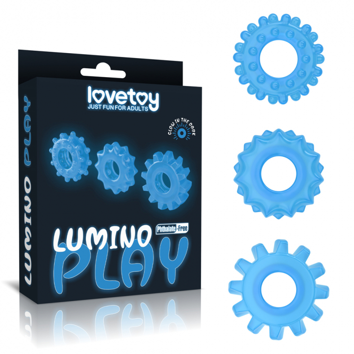 Набор эрекционных колец "Lumino Play" 3 шт 